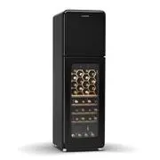 Klarstein Shirley Wine Cooler + Freezer, 2-in-1-Gerät, Vintage, 2 Kühlzonen, 60 Flaschen akciós termékkép 1