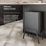 Klarstein Yuma hulladékgyűjtő, 30 l, belső kosár, szagszűrő, lábak, gombbal nyitható termék 2. képe