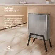 Klarstein Yuma hulladékgyűjtő, 30 l, belső kosár, szagszűrő, lábak, gombbal nyitható termék 2. képe
