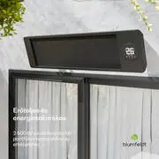 Blumfeldt Cosmic Beam infravörös fali fűtőtest, kültérre, 5 és 50 fok között, IP44, 25 m²-ig termék 2. képe