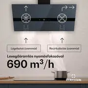 Klarstein WiFusion páraelszívó, WiFi, LED, 690 m³/h, A++ termék 2. képe