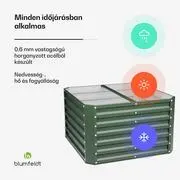 Blumfeldt High Grow Straight magaságyás, 600 L, Ergonomikus, Időjárásálló, Nyitott alap termék 2. képe