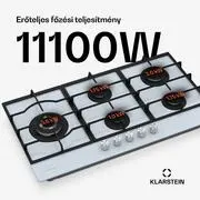 Klarstein Ignito Chef Edition gáz főzőlap, 5 Égő, elektr. gyújtás, Wok, cseppfolyósított vagy földgázhoz termék 2. képe