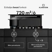 Klarstein Victoria Downdraft páraelszívó, 90 cm, A++, 3 fokozat, akár 713,8 m³/h, 120 W termék 2. képe