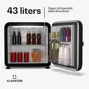 Klarstein Audrey Evo mini hűtőszekrény, 43 l, retro kivitel, csendes, kompakt, 3 szín termék 2. képe