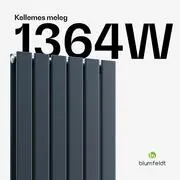 Blumfeldt Ontario radiátor 180x45 Teljesítmény 1364 W termék 2. képe