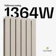 Blumfeldt Ontario radiátor 180x45 Teljesítmény 1364 W termék 2. képe