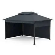 Blumfeldt Grandezza Cortina kerti pavilon 3x4 m, időjárásálló, porfestett, oldalsó redőnyök akciós termékkép 1