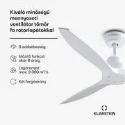 Klarstein Santa Elena 52" mennyezeti ventilátor, 9 060 m³/h, 6 sebességfokozat, távirányító termék 2. képe