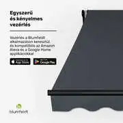 Blumfeldt CloudShade Napernyő, Okos vezérlés, UV-védelem, Fali rögzítés termék 2. képe