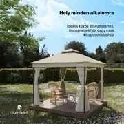 Blumfeldt Mondo Dual pavilon 3x3 dupla tetővel és szúnyoghálóval termék 2. képe
