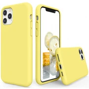 Apple iPhone XR, Szilikon tok, Wooze Liquid Silica Gel, sárga akciós termékkép 1