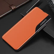 Samsung Galaxy A03s SM-A037F, Oldalra nyíló tok, stand, hívás mutatóval, Wooze FashionBook, sárga termék 2. képe