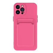 Samsung Galaxy S21 FE 5G SM-G990, Szilikon tok, kártyatartóval, Wooze Card Slot, magenta akciós termékkép 1