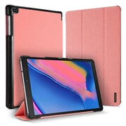 Samsung Galaxy Tab A 8.0 + S Pen (2019) SM-P200 / P205, mappa tok, Trifold, Dux Ducis Domo, rózsaszín akciós termékkép 1