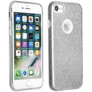 Apple iPhone 13 Pro, Szilikon tok, csillogó, Forcell Shining, ezüst akciós termékkép 1