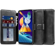 Samsung Galaxy S22 Plus 5G SM-S906, Oldalra nyíló tok, stand, mágnes csattal, TP Wallett, fekete akciós termékkép 1