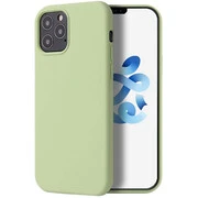 Apple iPhone 12 Pro, Szilikon tok, Wooze Liquid Silica Gel, világoszöld akciós termékkép 1