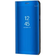 Samsung Galaxy M22 SM-M225F, Oldalra nyíló tok, hívás mutatóval, Smart View Cover, kék (utángyártott) akciós termékkép 1