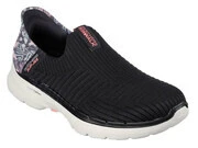 Skechers Go Walk 6 - Tropical Bay női félcipő - fekete akciós termékkép 1