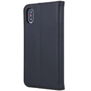Apple iPhone 14, Oldalra nyíló tok, valódi bőrtok, stand, Smart Pro, fekete termék 2. képe