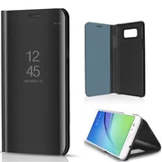 Xiaomi 13, Oldalra nyíló tok, hívás mutatóval, Smart View Cover, fekete (utángyártott) termék 2. képe
