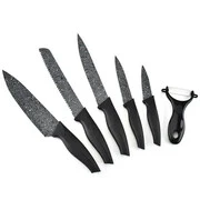 Konyhai késkészlet, 6 db-os, dobozban, Wooze Handle Knife, fekete akciós termékkép 1