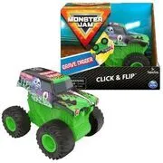 Monster Jam - Click &amp; Flip: Grave Digger hátrahúzhatós kisautó akciós termékkép 1