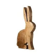 EASTER dekor nyúl, mangófa 28cm termék 2. képe