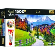 Trefl: Vidék puzzle - 1500 darabos + ragasztó akciós termékkép 1