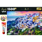 Trefl: Tengerparti városrész puzzle - 1500 darabos + ragasztó akciós termékkép 1