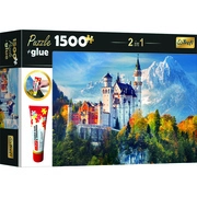 Trefl: Neuschwanstein kastély puzzle - 1500 darabos + ragasztó akciós termékkép 1