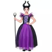 Demóna jelmez fejdísszel - 140 cm akciós termékkép 1