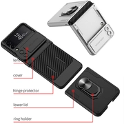 GKK RING Védőburkolat tartóval Samsung Galaxy Z Flip 4 5G ezüst termék 2. képe