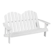 2 személyes adirondack szék gyerekeknek, fehér akciós termékkép 1