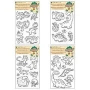 Dinó mintájú kontúrmatrica üvegfestéshez - 30 x 21 cm, többféle akciós termékkép 1