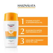 EUCERIN Sun Hydro-Protect ultra könnyű napozó fluid arcra SPF50+ (50ml) termék 2. képe