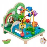Tooky Toy: Állatos golyóvezető, fa – Vidámpark akciós termékkép 1