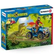 Schleich: Menekülés quaddal a Velociraptor elől 41466 akciós termékkép 1