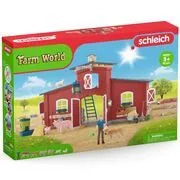 Schleich: Vörös színű farm állatokkal 42606 akciós termékkép 1