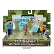 Minecraft: Craft-a-Block dupla csomag - Steve és páncélos ló akciós termékkép 1