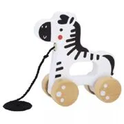Tooky Toy: Húzható fa zebra akciós termékkép 1
