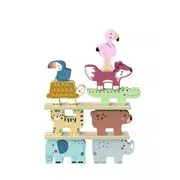 Tooky Toy: Fa toronyépítő játék – Szavanna akciós termékkép 1