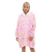 Cropp - Kapucnis pulóver mintával Hello Kitty - pasztellpink akciós termékkép 1