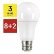 8 + 2 ingyen – LED izzó Classic A60 / E27 / 10,5 W (75 W) / 1 060 lm / meleg fehér akciós termékkép 1