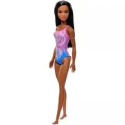 Barbie: Barna bőrű baba rózsaszín fürdőruhában akciós termékkép 1