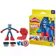 Play-Doh: Marvel figurás gyurmakészlet - Amerika kapitány akciós termékkép 1