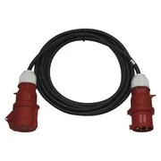 3 fázisú kültéri hosszabbító 15 m / 1 aljzat / fekete / gumi / 400 V / 4 mm2 akciós termékkép 1