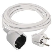 Hosszabbító 2 m / 1 aljzat / fehér / PVC / 1 mm2 akciós termékkép 1
