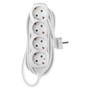 Hosszabbító 5 m / 4 aljzat / fehér / PVC / 1,5 mm2 akciós termékkép 1